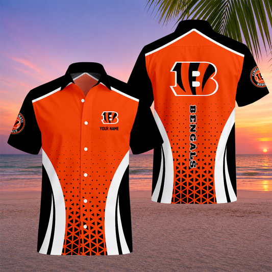 LIMITED EDITION - NEW CUSTOMIZED NFL16 CCB CINCINNATI BENGALS UNISEX HAWAIIAN SHIRT