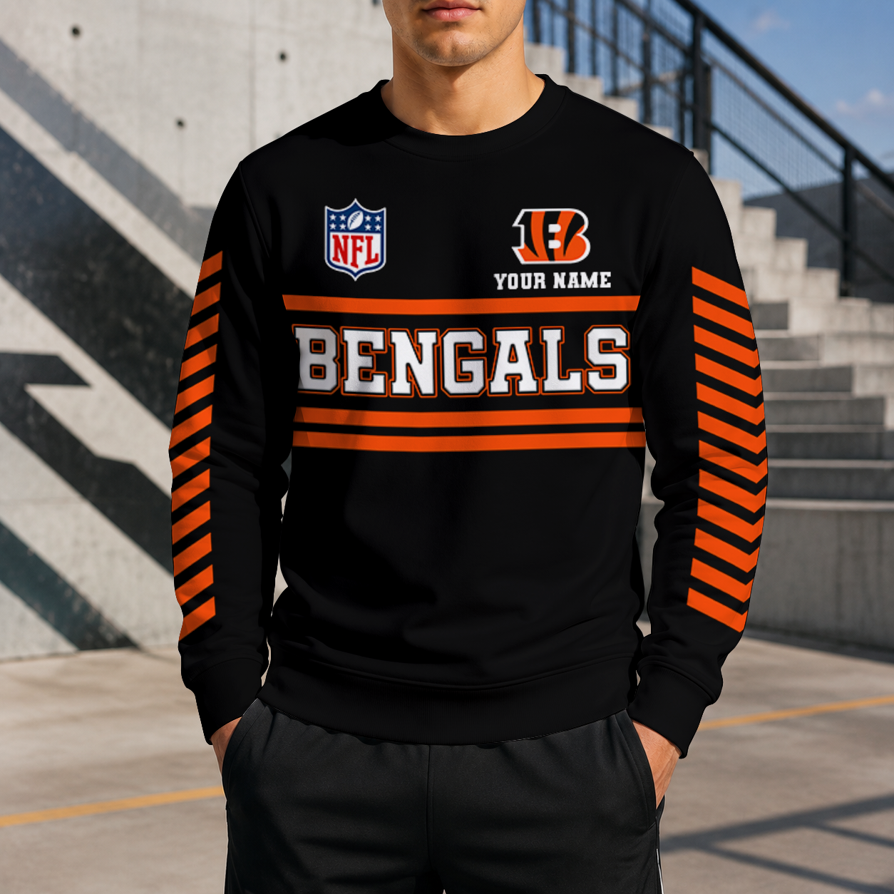 LIMITED EDITION - NEW CUSTOMIZED NFL16 CCB CINCINNATI BENGALS UNISEX SWEATSHIRT