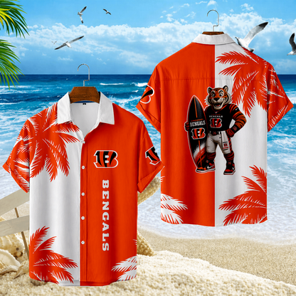 LIMITED EDITION - NEW CUSTOMIZED NFL16 CCB CINCINNATI BENGALS UNISEX HAWAIIAN SHIRT