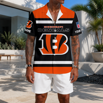 EXCLUSIVE EDITION - NEW CUSTOMIZED NFL16 CCB CINCINNATI BENGALS UNISEX HAWAIIAN SHIRT