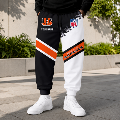EXCLUSIVE EDITION - NEW CUSTOMIZED NFL16 CCB CINCINNATI BENGALS SWEATPANTS