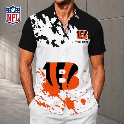 LIMITED EDITION - NEW CUSTOMIZED NFL16 CCB CINCINNATI BENGALS UNISEX HAWAIIAN SHIRT