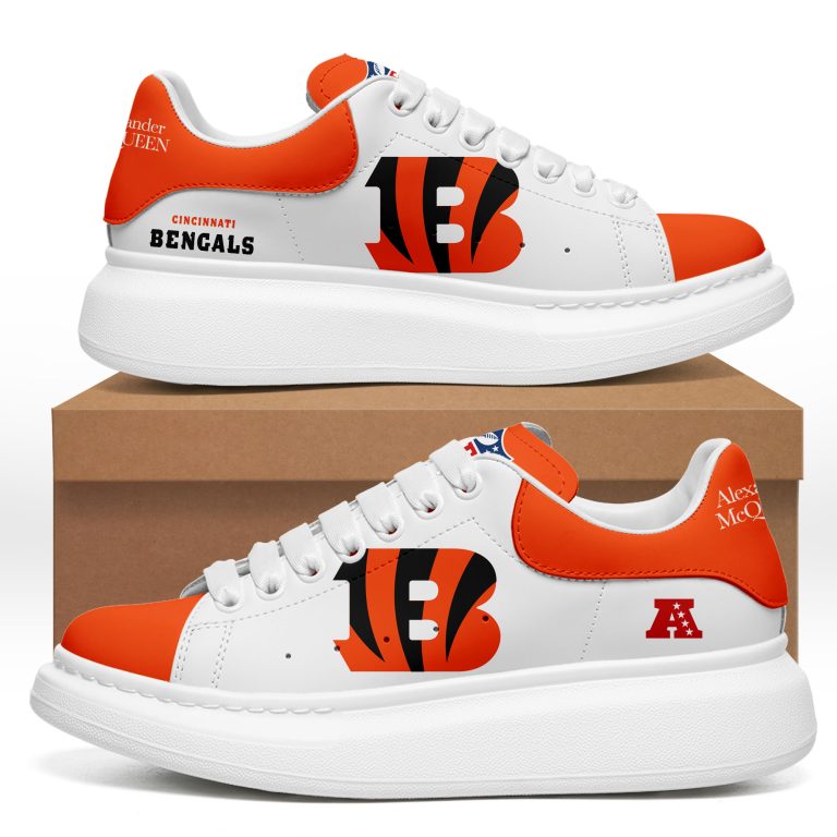 [SPECIAL OFFER] NEW CUSTOMIZED NFL16 CCB CINCINNATI BENGALS MCQUEEN SHOES