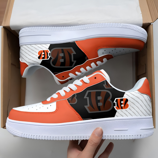 [SPECIAL OFFER] NEW CUSTOMIZED NFL16 CCB CINCINNATI BENGALS AF1 SNEAKERS