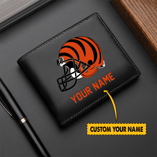 LIMITED EDITION - NEW CUSTOMIZED NFL16 CC BANGALS LEATHER WALLET