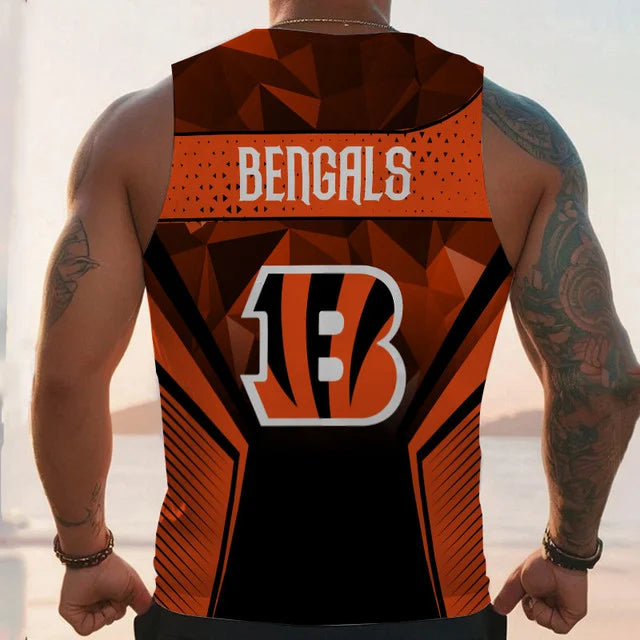 LIMITED EDITION - NEW CUSTOMIZED NFL16 CC BANGALS UNISEX TANK TOP