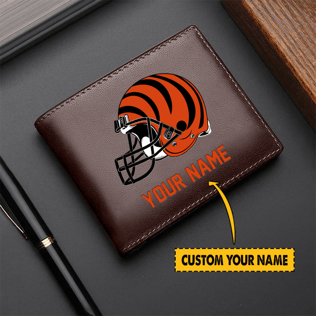 LIMITED EDITION - NEW CUSTOMIZED NFL16 CC BANGALS LEATHER WALLET