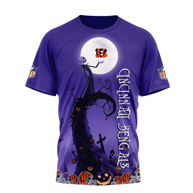[SPECIAL OFFER] NEW CUSTOMIZED NFL16 CCB CINCINNATI BENGALS HALLOWEEN THE NIGHTMARE APPAREL