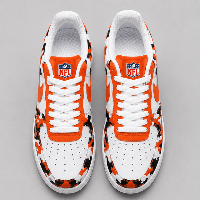 [SPECIAL OFFER] NEW CUSTOMIZED NFL16 CCB CINCINNATI BENGALS AF1 SHOES
