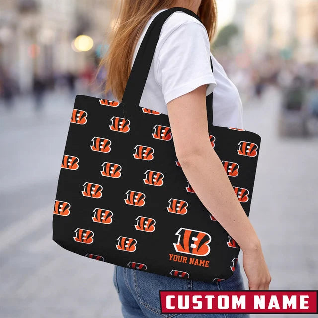 LIMITED EDITION - NEW CUSTOMIZED NFL16 CC BANGALS QUILTED TOTE BAG
