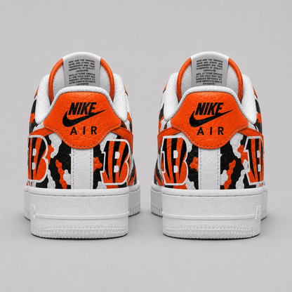 [SPECIAL OFFER] NEW CUSTOMIZED NFL16 CCB CINCINNATI BENGALS AF1 SHOES
