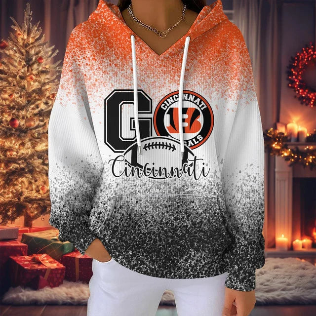 LIMITED EDITION - NEW CUSTOMIZED NFL16 CCB CINCINNATI BENGALS RIBBED HOODIE & SWEATSHIRT