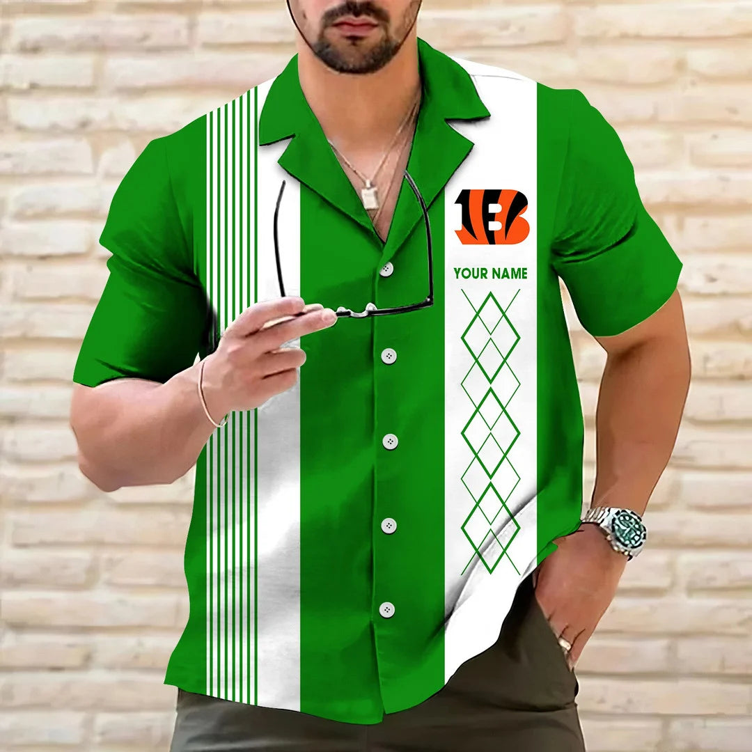 LIMITED EDITION - NEW CUSTOMIZED NFL16 CCB CINCINNATI BENGALS HAWAIIAN SHIRT