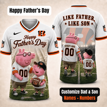 [FATHER'S DAY] NEW CUSTOMIZED NFL16 CCB CINCINNATI BENGALS FOOTBALL JERSEY