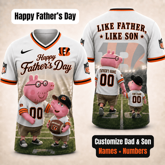 [FATHER'S DAY] NEW CUSTOMIZED NFL16 CCB CINCINNATI BENGALS FOOTBALL JERSEY