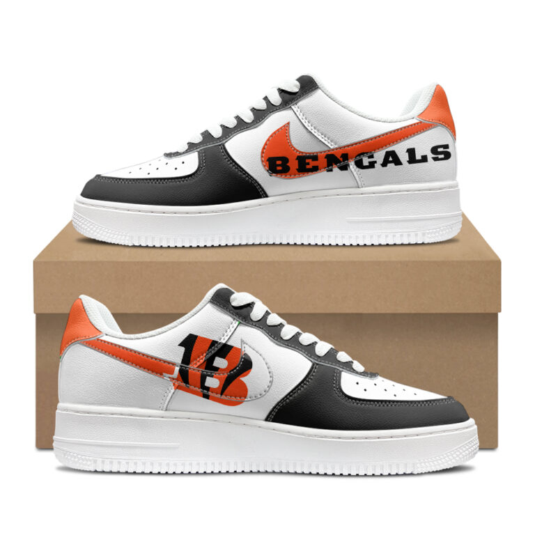 [SPECIAL OFFER] NEW CUSTOMIZED NFL16 CCB CINCINNATI BENGALS AF1 SHOES