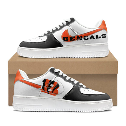 [SPECIAL OFFER] NEW CUSTOMIZED NFL16 CCB CINCINNATI BENGALS AF1 SHOES