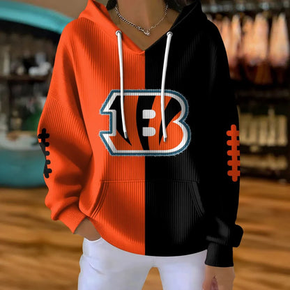 LIMITED EDITION - NEW CUSTOMIZED NFL16 CCB CINCINNATI BENGALS RIBBED HOODIE & SWEATSHIRT
