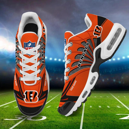 LIMITED EDITION - NEW CUSTOMIZED NFL16 CCB CINCINNATI BENGALS AIR MAX PLUS SNEAKERS