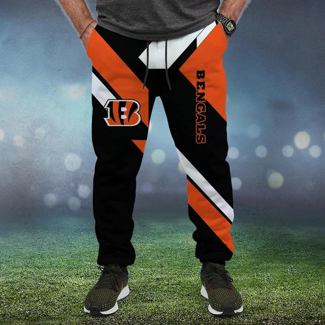 LIMITED EDITION - NEW CUSTOMIZED NFL16 CCB CINCINNATI BENGALS SWEATPANTS