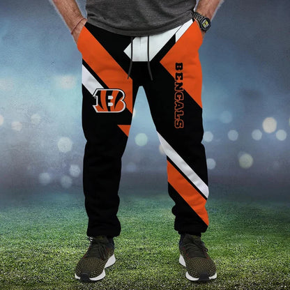 LIMITED EDITION - NEW CUSTOMIZED NFL16 CCB CINCINNATI BENGALS SWEATPANTS