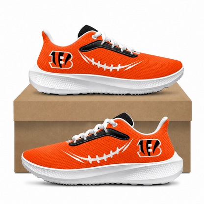 [SPECIAL OFFER] NEW CUSTOMIZED NFL16 CCB CINCINNATI BENGALS ROAD RUNNING SHOES