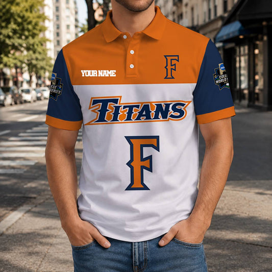 LIMITED EDITION - NEW CUSTOMIZED NCAA CWS16 CFT CAL STATE FULLERTON TITANS T-SHIRT, POLO SHIRT, ZIP POLO SHIRT, SWEATSHIRT, HOODIE & ZIP HOODIE