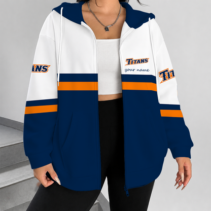 [FAN FAVORITE] NEW CUSTOMIZED NCAA CWS16 CFT CAL STATE FULLERTON TITANS ZIP HOODIE
