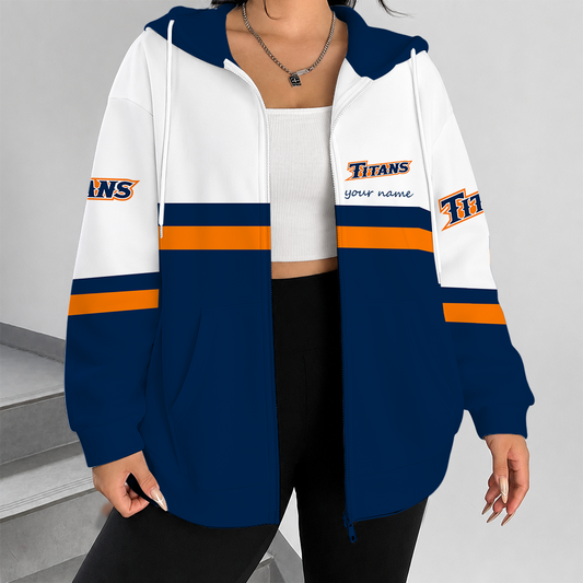 [FAN FAVORITE] NEW CUSTOMIZED NCAA CWS16 CFT CAL STATE FULLERTON TITANS ZIP HOODIE