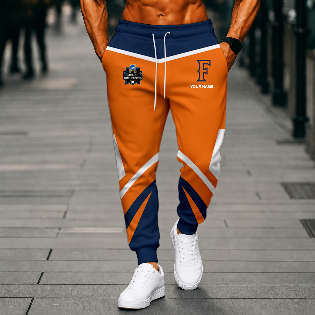 LIMITED EDITION - NEW CUSTOMIZED NCAA CWS16 CFT CAL STATE FULLERTON TITANS SWEATPANTS