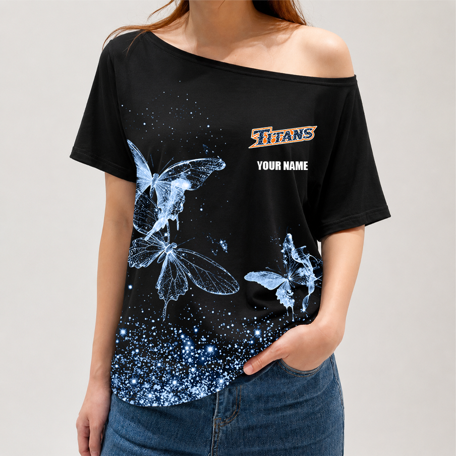 [FAN FAVORITE] NEW CUSTOMIZED NCAA CWS16 CFT CAL STATE FULLERTON TITANS OFF-SHOULDER SHIRT