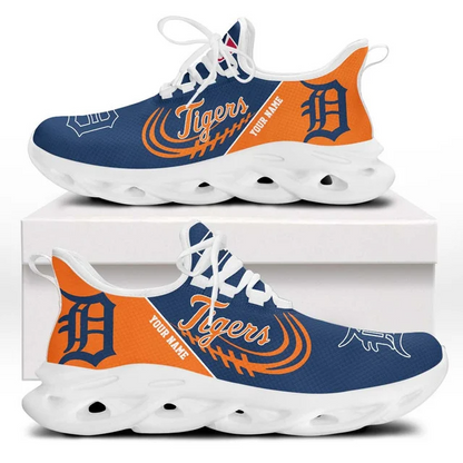 LIMITED EDITION - NEW CUSTOMIZED MLB16 DTS DETROIT TIGERS PREMIUM CLUNKY SNEAKERS
