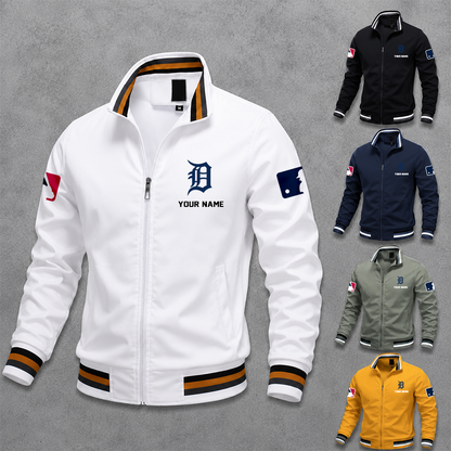 [FLASH SALE] NEW CUSTOMIZED MLB16 DTS DETROIT TIGERS MULTICOLOR MEN'S CASUAL JACKET