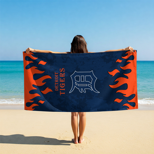 LIMITED EDITION - NEW CUSTOMIZED MLB16 DTS DETROIT TIGERS BEACH TOWEL FOR FAN