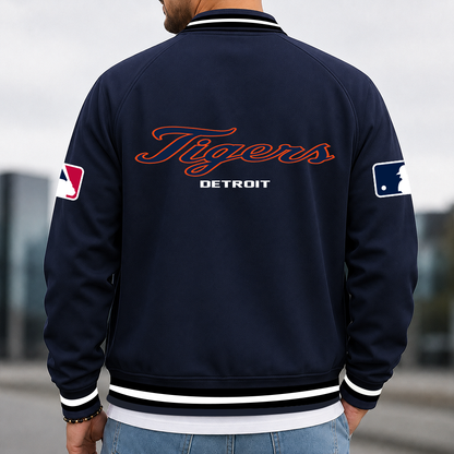 [FLASH SALE] NEW CUSTOMIZED MLB16 DTS DETROIT TIGERS MULTICOLOR MEN'S CASUAL JACKET