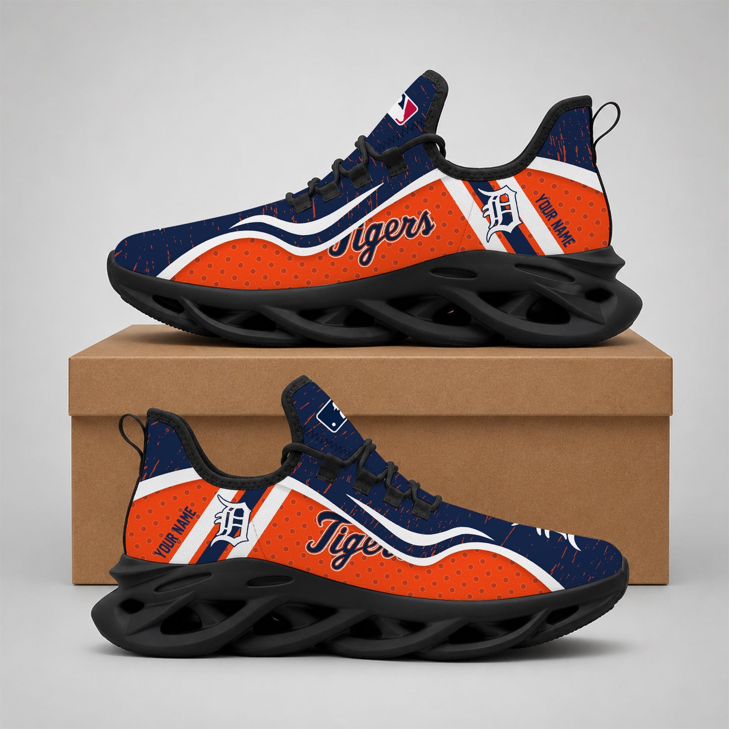 ELITE EDITION - NEW CUSTOMIZED MLB16 DTS DETROIT TIGERS MAX SOUL SHOES
