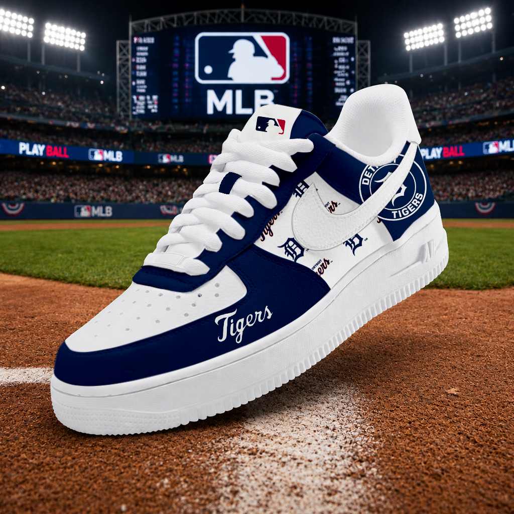LIMITED EDITION - NEW CUSTOMIZED MLB16 DTS DETROIT TIGERS AF1 SHOES