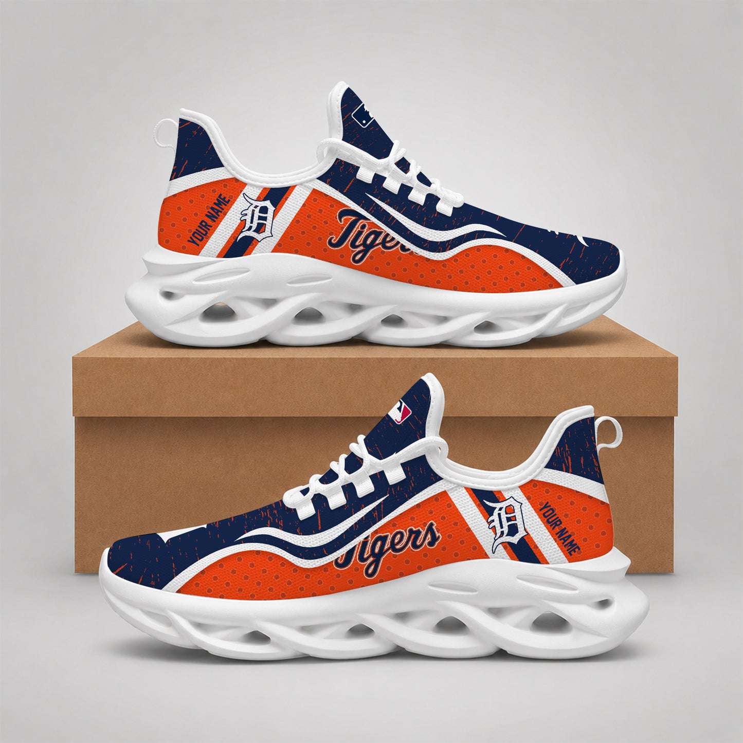 ELITE EDITION - NEW CUSTOMIZED MLB16 DTS DETROIT TIGERS MAX SOUL SHOES