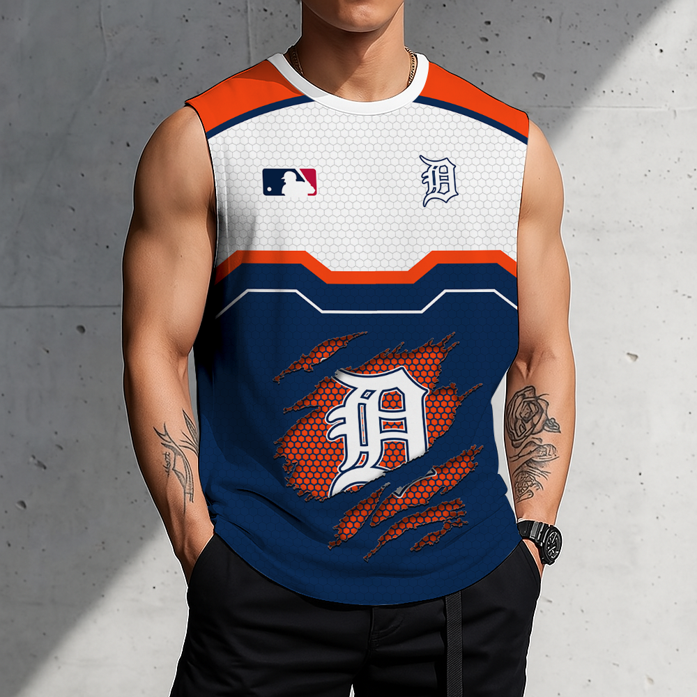 LIMITED EDITION - NEW CUSTOMIZED MLB16 DTS DETROIT TIGERS MEN'S GYM SHIRT