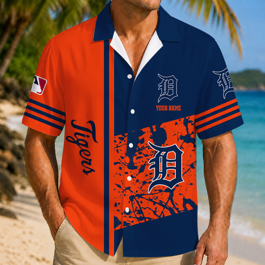 LIMITED EDITION - NEW CUSTOMIZED MLB16 DTS DETROIT TIGERS UNISEX HAWAIIAN SHIRT