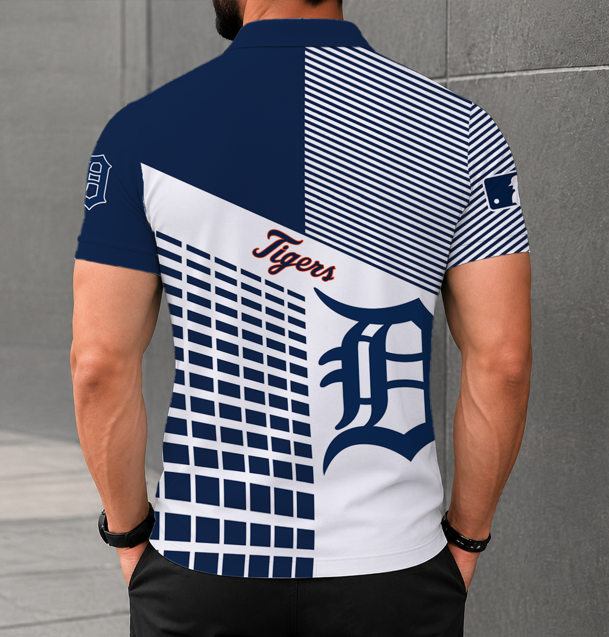 LIMITED EDITION - NEW CUSTOMIZED MLB16 DTS DETROIT TIGERS POLO SHIRT