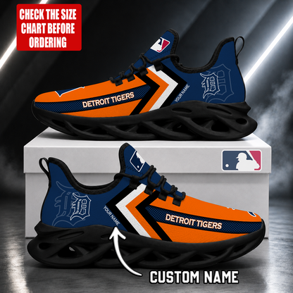 LIMITED EDITION - NEW CUSTOMIZED MLB16 DTS DETROIT TIGERS MAX SOUL SHOES
