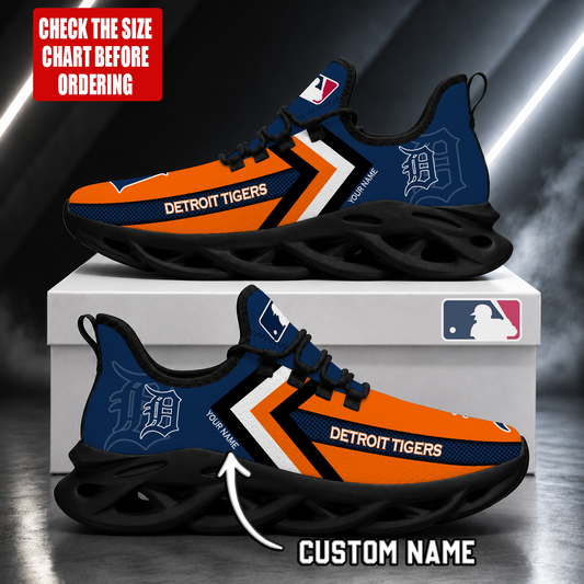 LIMITED EDITION - NEW CUSTOMIZED MLB16 DTS DETROIT TIGERS MAX SOUL SHOES