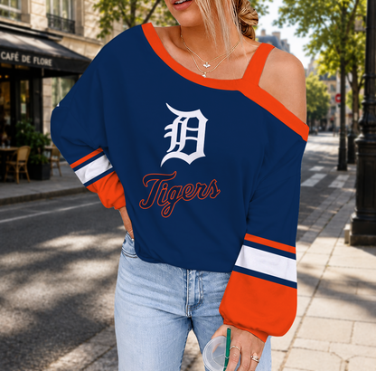 SPECIAL EDITION - NEW CUSTOMIZED MLB16 DTS DETROIT TIGERS DROP SHOULDER SWEATSHIRT