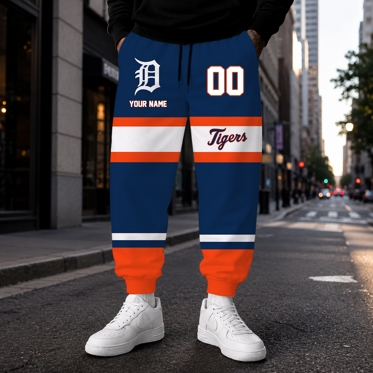 VIRAL EDITION - NEW CUSTOMIZED MLB16 DTS DETROIT TIGERS SWEATPANTS