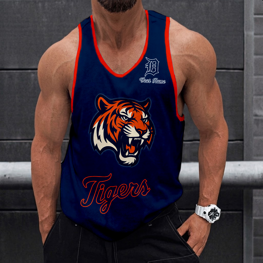 LIMITED EDITION - NEW CUSTOMIZED MLB16 DETROIT TIGERS UNISEX TANK TOP