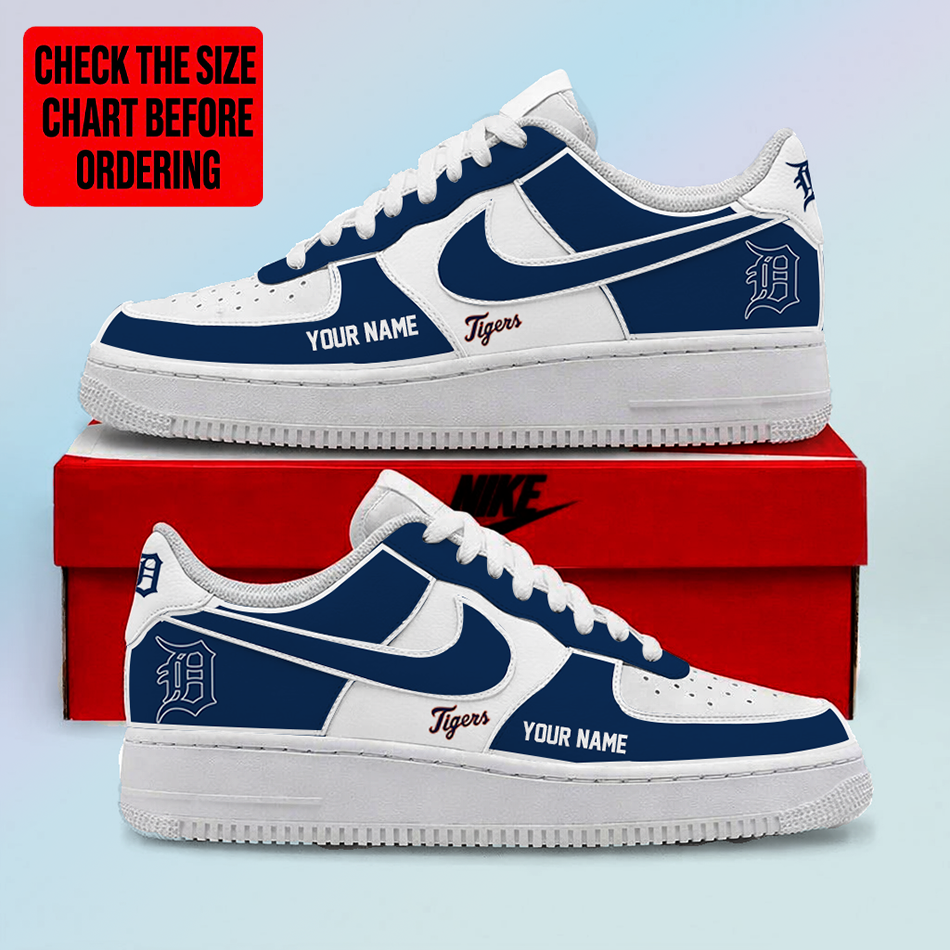 LIMITED EDITION - NEW CUSTOMIZED MLB16 DTS DETROIT TIGERS AF1 SHOES