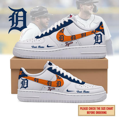 LIMITED EDITION - NEW CUSTOMIZED MLB16 DTS DETROIT TIGERS AF1 SHOES