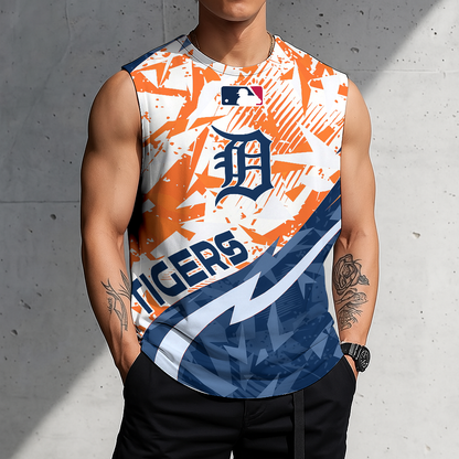 LIMITED EDITION - NEW CUSTOMIZED MLB16 DTS DETROIT TIGERS TANKTOP & GYM SHIRT