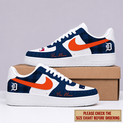 LIMITED EDITION - NEW CUSTOMIZED MLB16 DTS DETROIT TIGERS AF1 SHOES